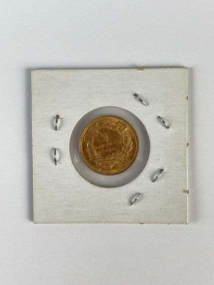 1862 US $1 Indian Princess Head Gold Coin