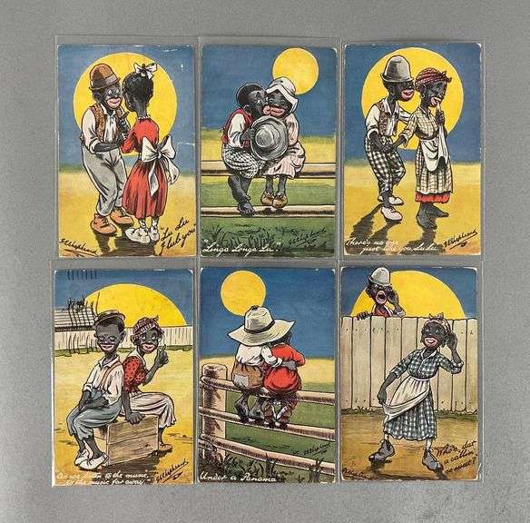 Postcards- Set of 6 Tuck Coons Cooning Series II