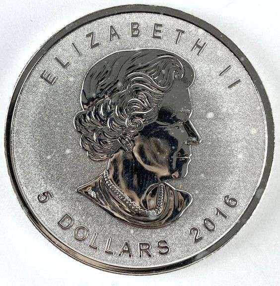 2016 Canada $5 Maple Leaf with Sasquatch Privy 1 oz .999 Fine Silver Coin