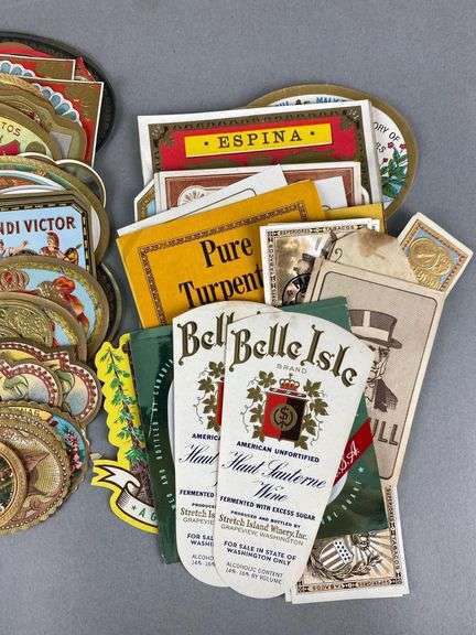 Group of Assorted Cigar Labels