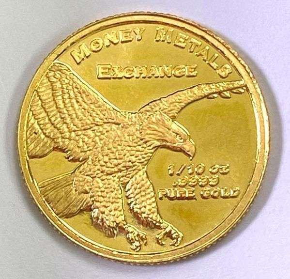 Money Metals Exchange Statue of Liberty 1/10oz .999 Fine Gold Coin