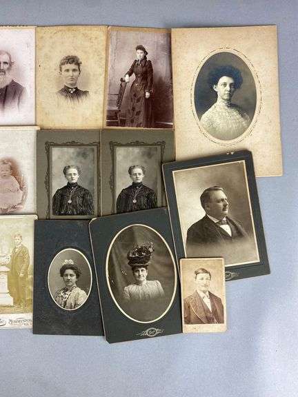 Group of Antique Illinois Cabinet Cards