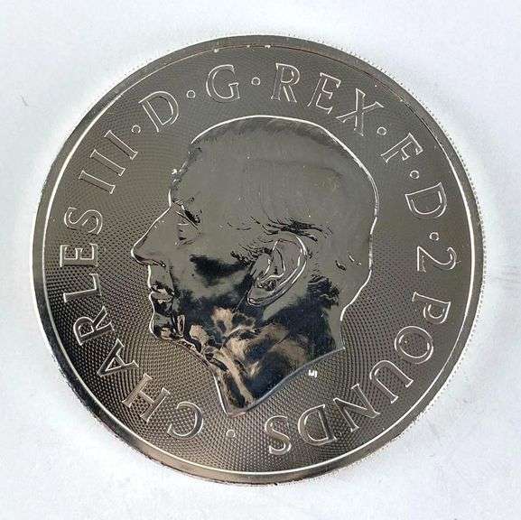 2024 British 2 Pound The Lion and the Eagle 1 oz .999 Fine Silver Coin