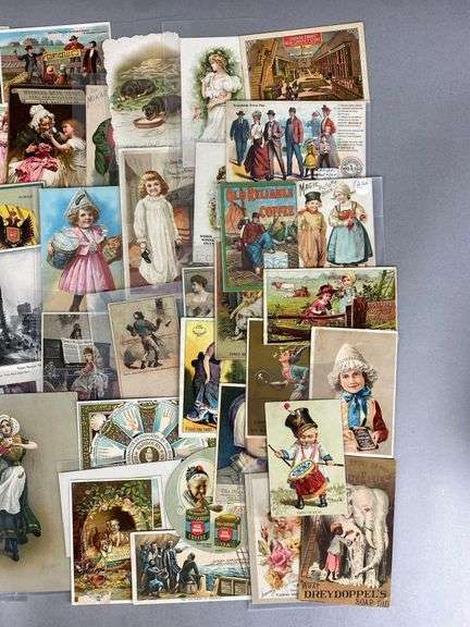 Group of Antique Trade Advertising Cards