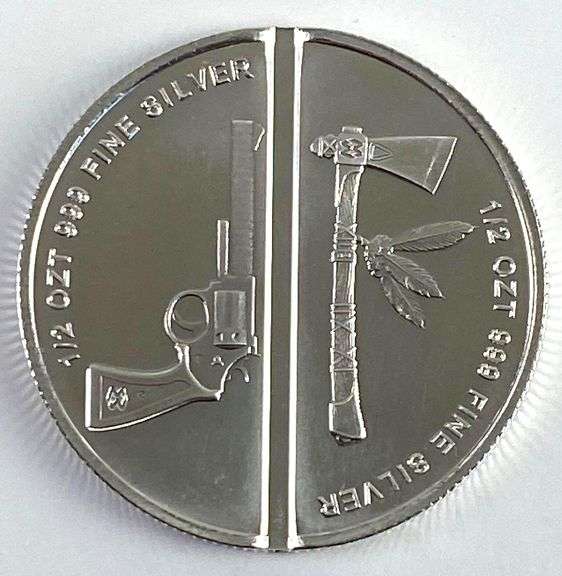 1 Oz .999 Silver Western Warrior Divisible Round