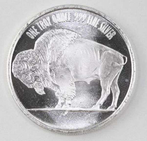 Buffalo Design 1oz. .999 Fine Silver Round