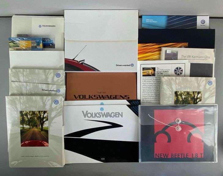 Group of 1980s - 2000s Volkswagen Dealership Advertising Brochures