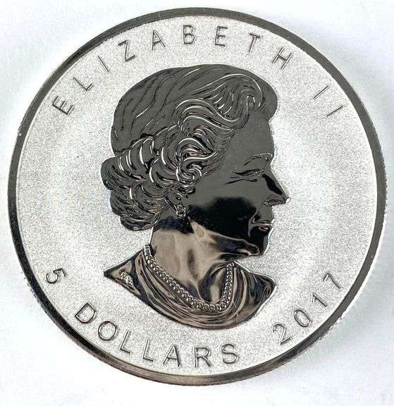 2017 Canada $5 Maple Leaf with Cougar Privy 1 oz .999 Fine Silver Coin