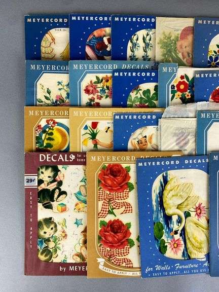 Group of Vintage Meyercord Decals