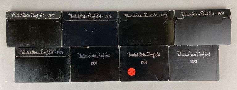 Group of 8 US Mint Coin Proof Sets