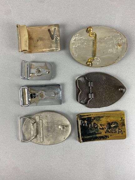 Group of 7 Belt Buckles