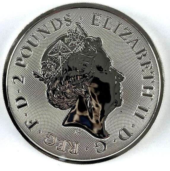 2021 Great Britain 2 Pound The Valiant 1 oz .999 Fine Silver Coin