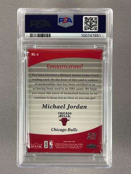 2006 Fleer Michael Jordan Missing Links #ML-4 PSA 7