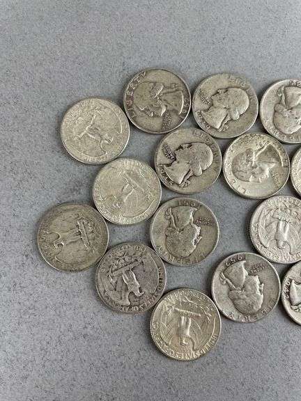 Group of 20 Washington Silver Quarters