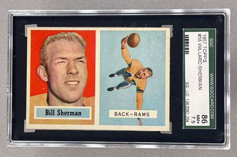 1957 Topps Willard Sherman #58 SGC 7.5