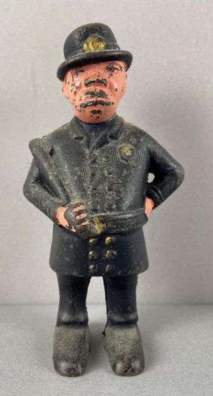 Antique A.C. Williams Mulligan the Cop Cast Iron Bank