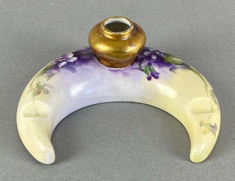 Princess Louise Floral Porcelain Inkwell