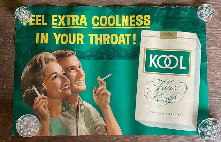Group of Cigarette Advertising Posters