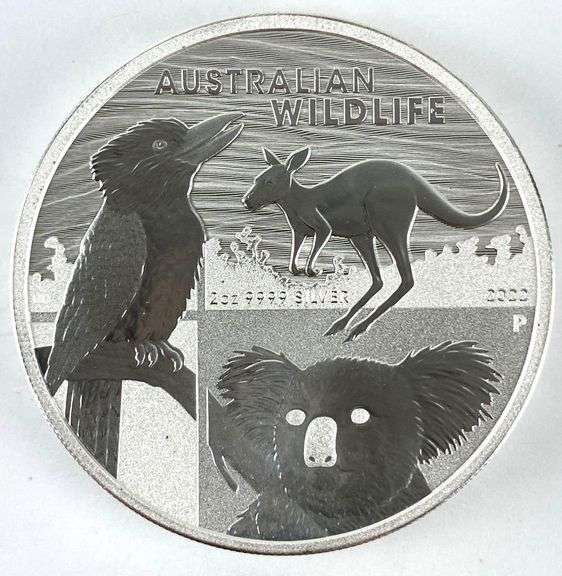 2022 Australia $2 Australian Wildlife 2 oz .999 Silver Coin