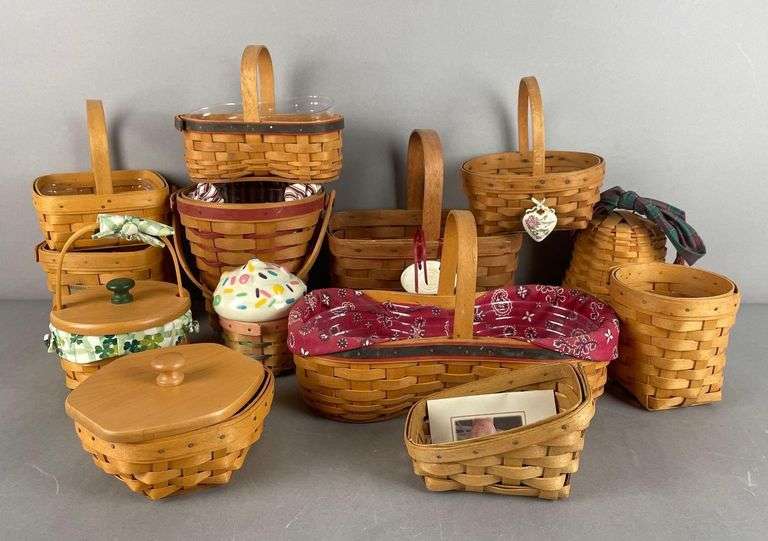 Group of Longaberger Baskets and More
