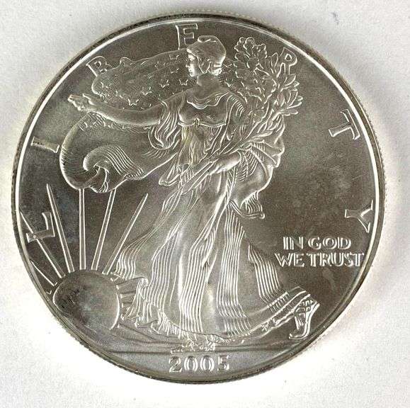 2005 US Mint American Silver Eagle 1 oz .999 Fine Silver