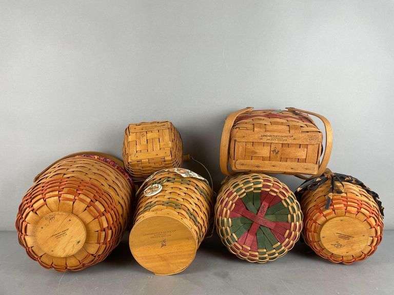 Group of Longaberger Holiday Baskets