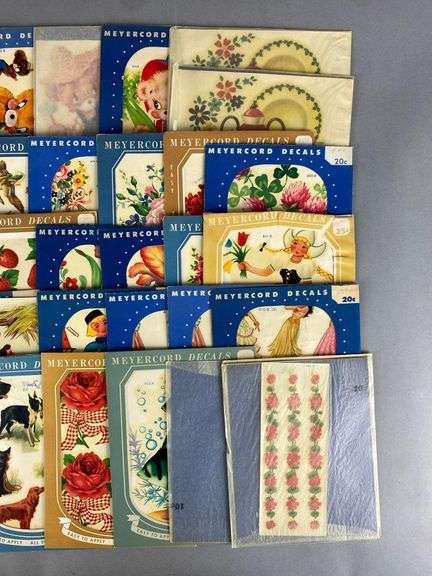 Group of Vintage Meyercord Decals