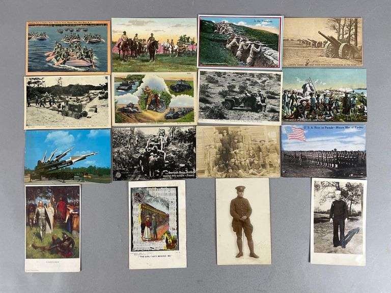 Postcards - 50+ Military