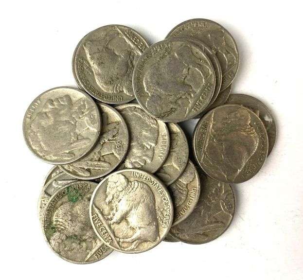 Group of 20 Buffalo Nickels