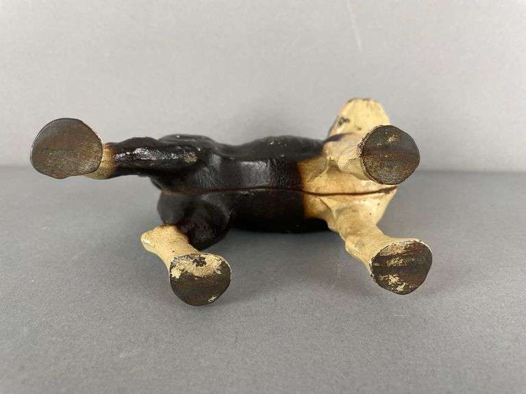 Antique Cast Iron Boston Terrier Bank