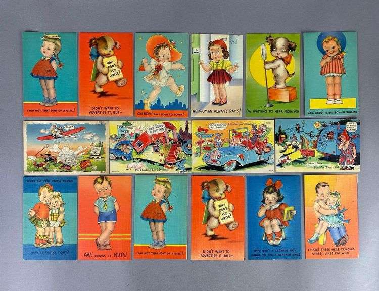 Postcards - 40+ Colorful Children and Comic