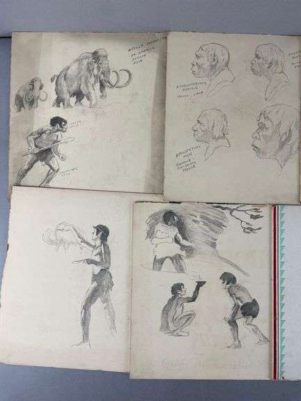 Group of Vintage Drawings