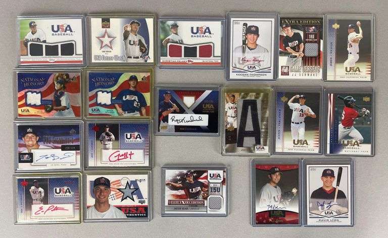 19 - 2000 - 14 USA Olympic Baseball Cards with Autos, Jerseys, and ...