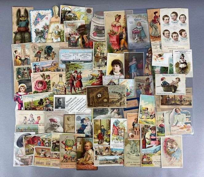 Group of Antique Trade Advertising Cards