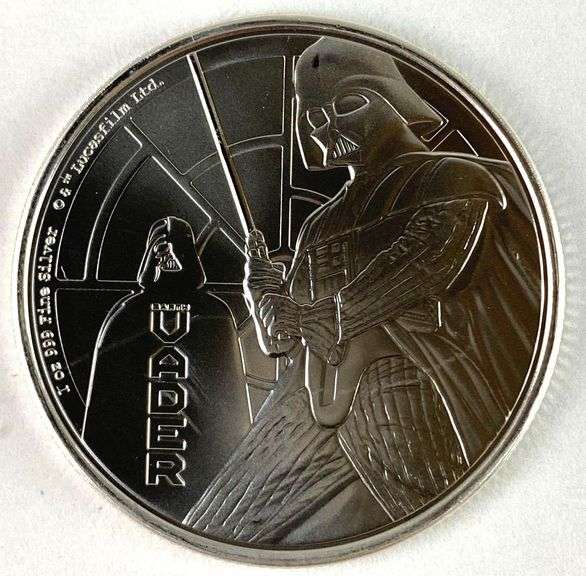 2022 NIUE $2 Star Wars Darth Vader 1 oz .999 Fine Silver Coin