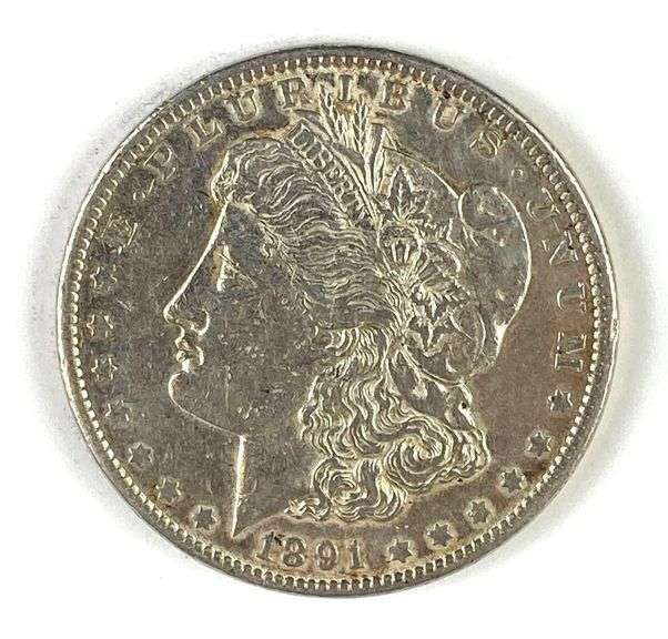 1891 US $1 Morgan Silver Dollar