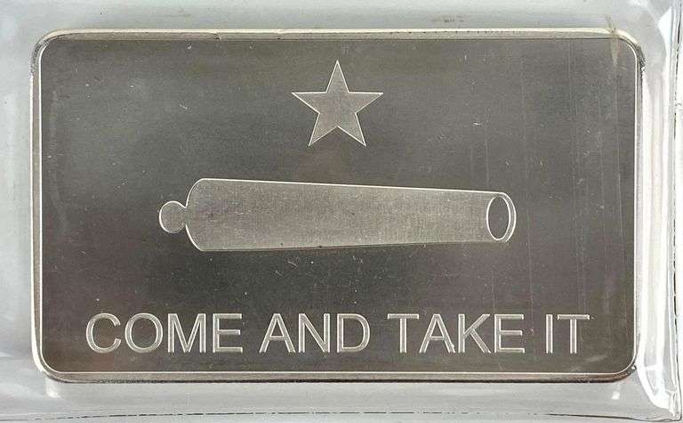 Dallas Gold and Silver Come and Take It 10 oz .999 Fine Silver Ingot/ Bar