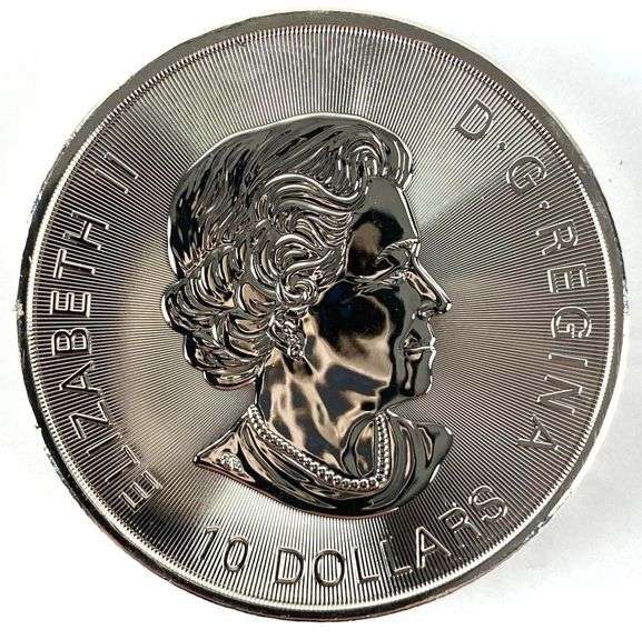 2019 Canada $10 Orca with Maple Leaf Privy 2 oz .999 Silver Coin