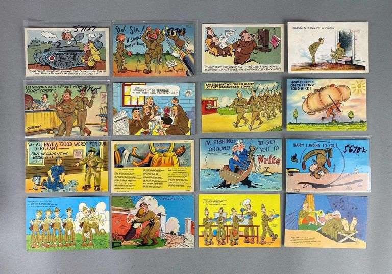 Postcards - 250+ Military Comics and More