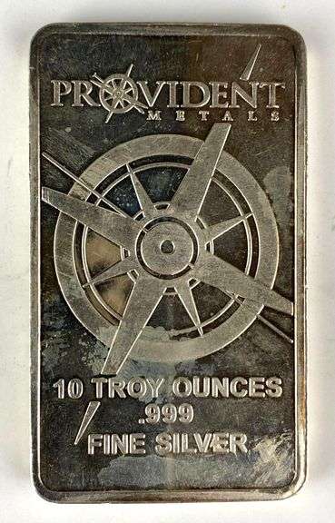 Provident Metals 10 oz .999 Fine Silver Ingot/ Bar
