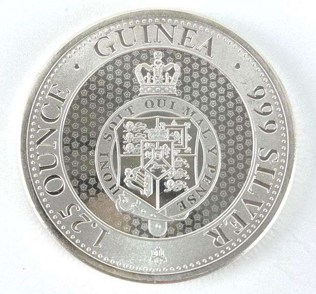 2021 St.Helena The East India Company 1.25 Pounds  Guinea 1.25 oz .999 Fine Silver Coin
