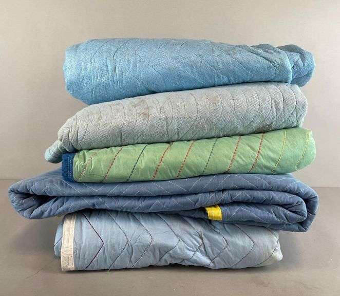 Group of Quilted Moving Blankets