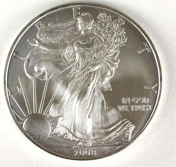 2008 US Mint American Silver Eagle 1 oz .999 Fine Silver