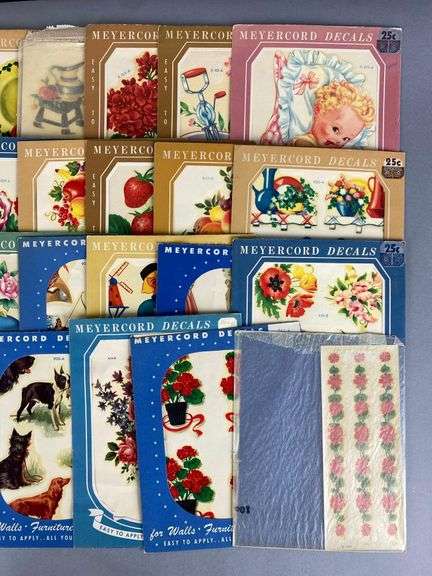 Group of Vintage Meyercord Decals