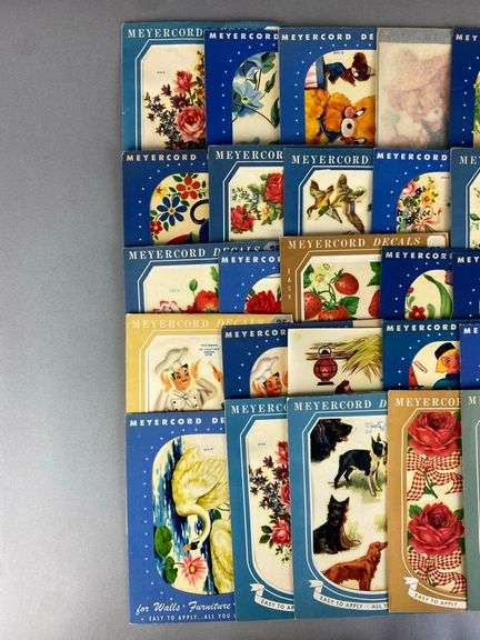 Group of Vintage Meyercord Decals
