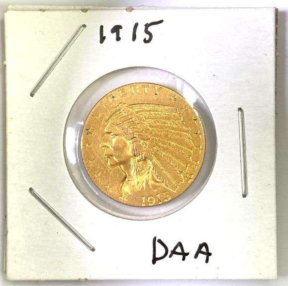1915 $2.50 Indian Head Gold Coin