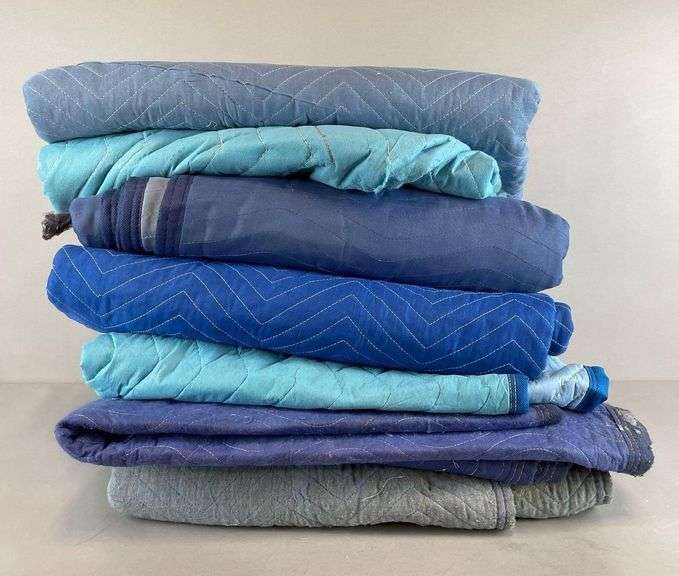 Group of Quilted Moving Blankets