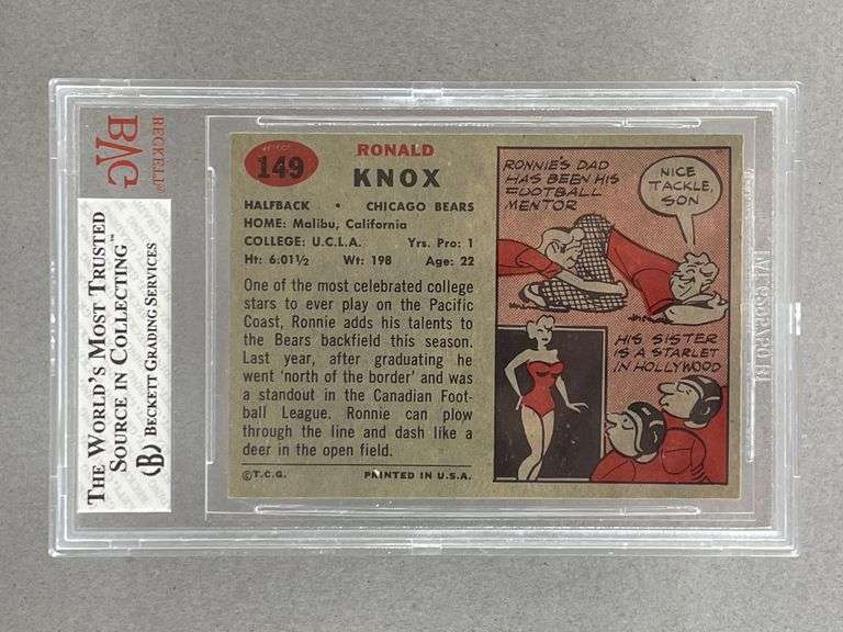 1957 Topps Ronnie Knox #149 BVG 7.5