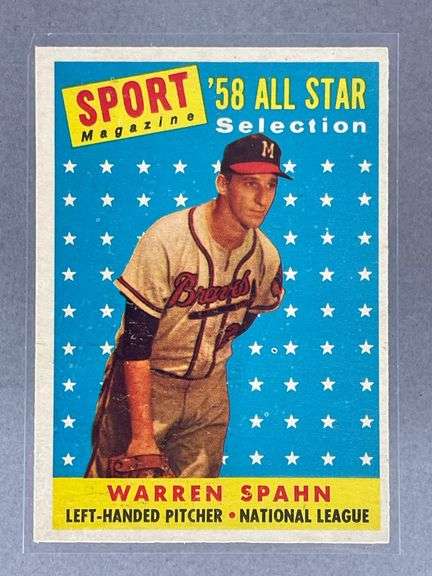 1958 Topps Warren Spahn All-Star #494