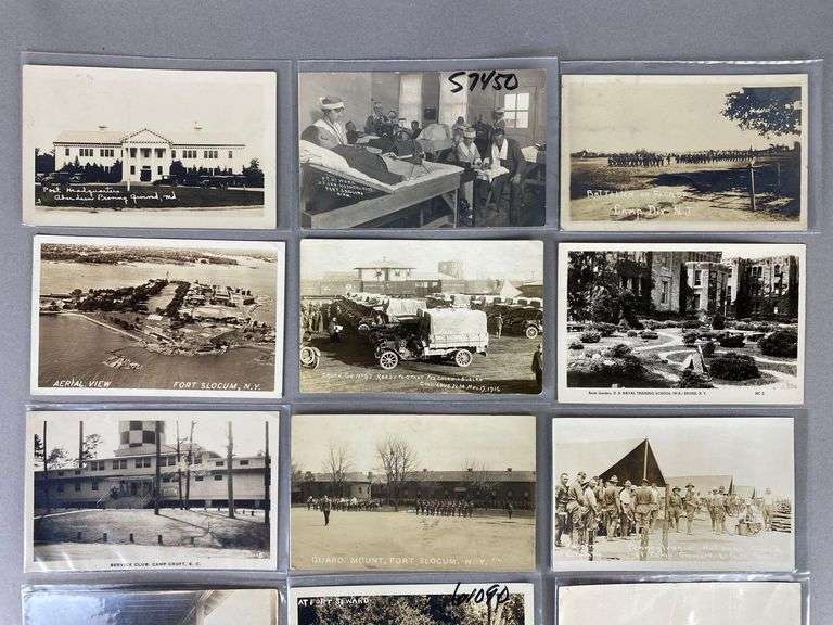 Postcards - 15 Real Photo US Military Camps/Bases